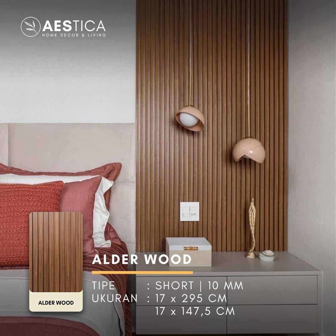 WPC Wood Wall Panel 24MM Fluted 1.5M & 3M Dekor Dinding Kayu | AESTICA