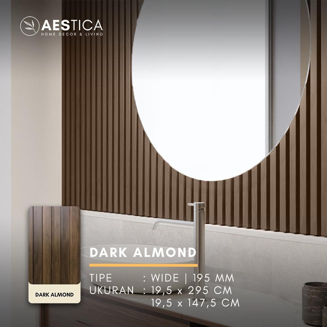 WPC Wood Wall Panel 1.5M Dekorasi Dinding Kisi Kisi Kayu | AESTICA