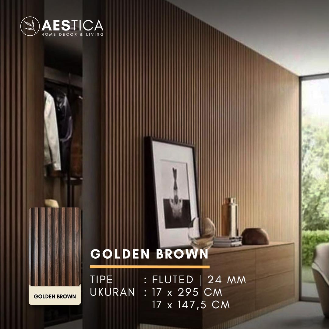 WPC Wood Wall Panel 1.5M Dekorasi Dinding Kisi Kisi Kayu | AESTICA