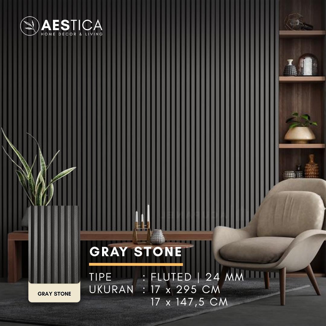 WPC Wood Wall Panel 1.5M Dekorasi Dinding Kisi Kisi Kayu | AESTICA