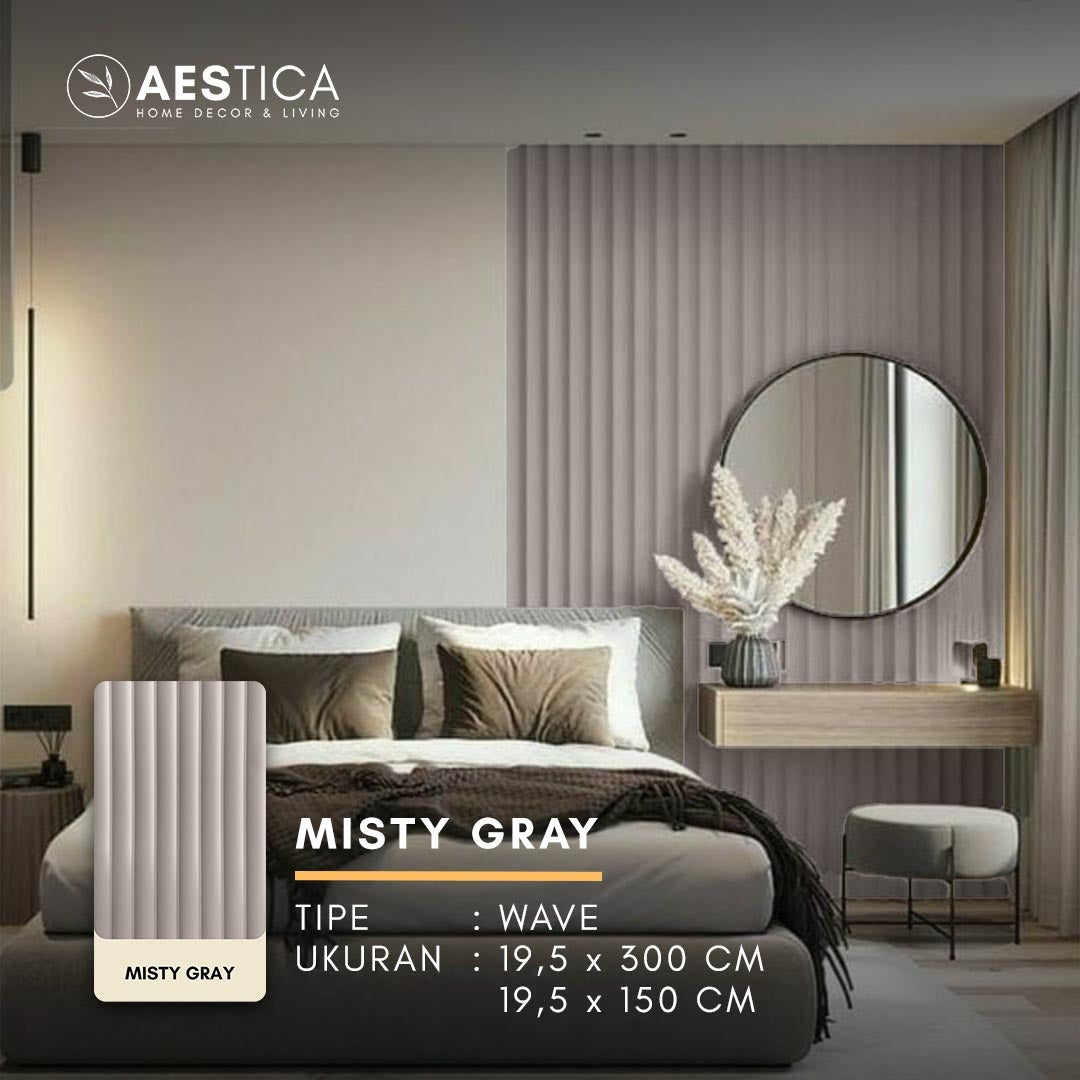 WPC Wood Wall Panel 1.5M Dekorasi Dinding Kisi Kisi Kayu | AESTICA
