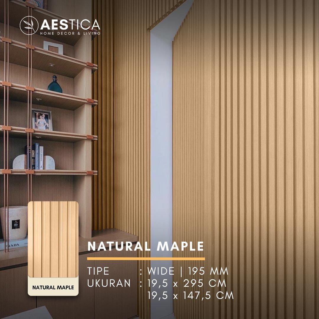 WPC Wood Wall Panel 1.5M Dekorasi Dinding Kisi Kisi Kayu | AESTICA