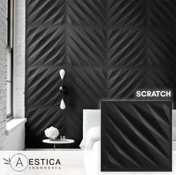 3D PVC Wall Panel Per BOX 50CMx50CM Dinding Wallpaper Dekor Rumah | AESTICA