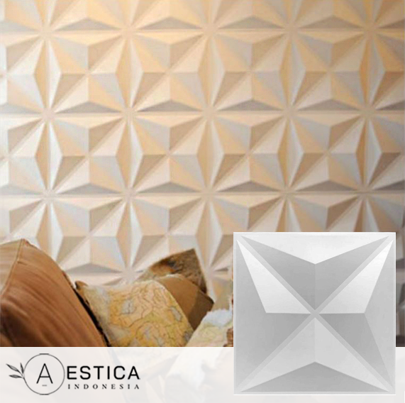 3D PVC Wall Panel Per BOX 50CMx50CM Dinding Wallpaper Dekor Rumah | AESTICA