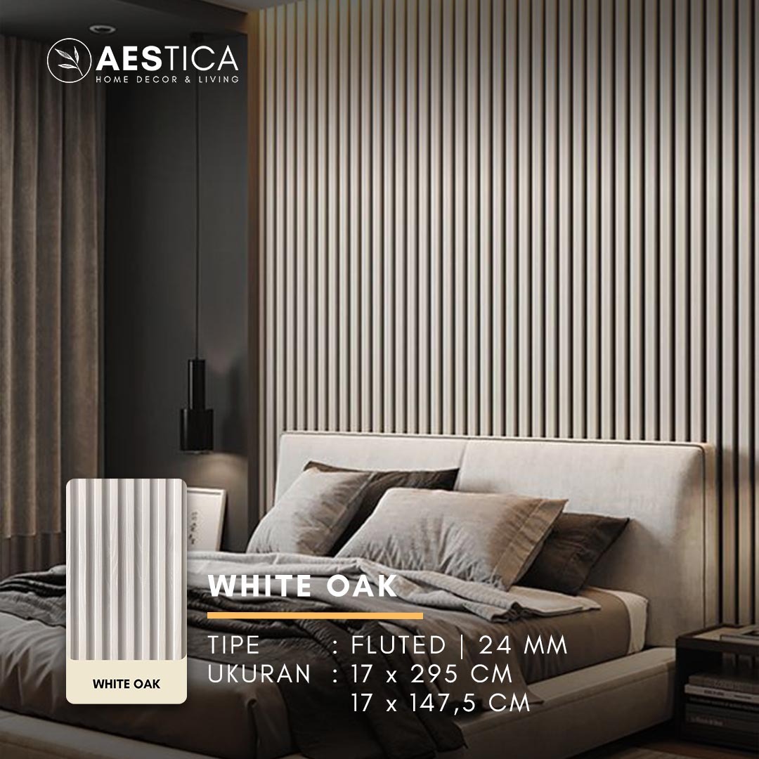 WPC Wood Wall Panel 24MM Fluted 1.5M & 3M Dekor Dinding Kayu | AESTICA