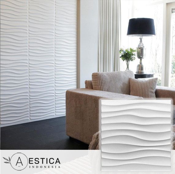 3D PVC Wall Panel Per BOX 50CMx50CM Dinding Wallpaper Dekor Rumah | AESTICA