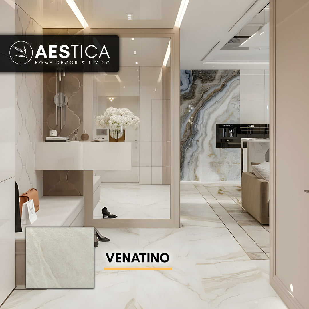 Lantai Vinyl Batu Granite Karpet Marmer Semen Plank Per BOX | AESTICA