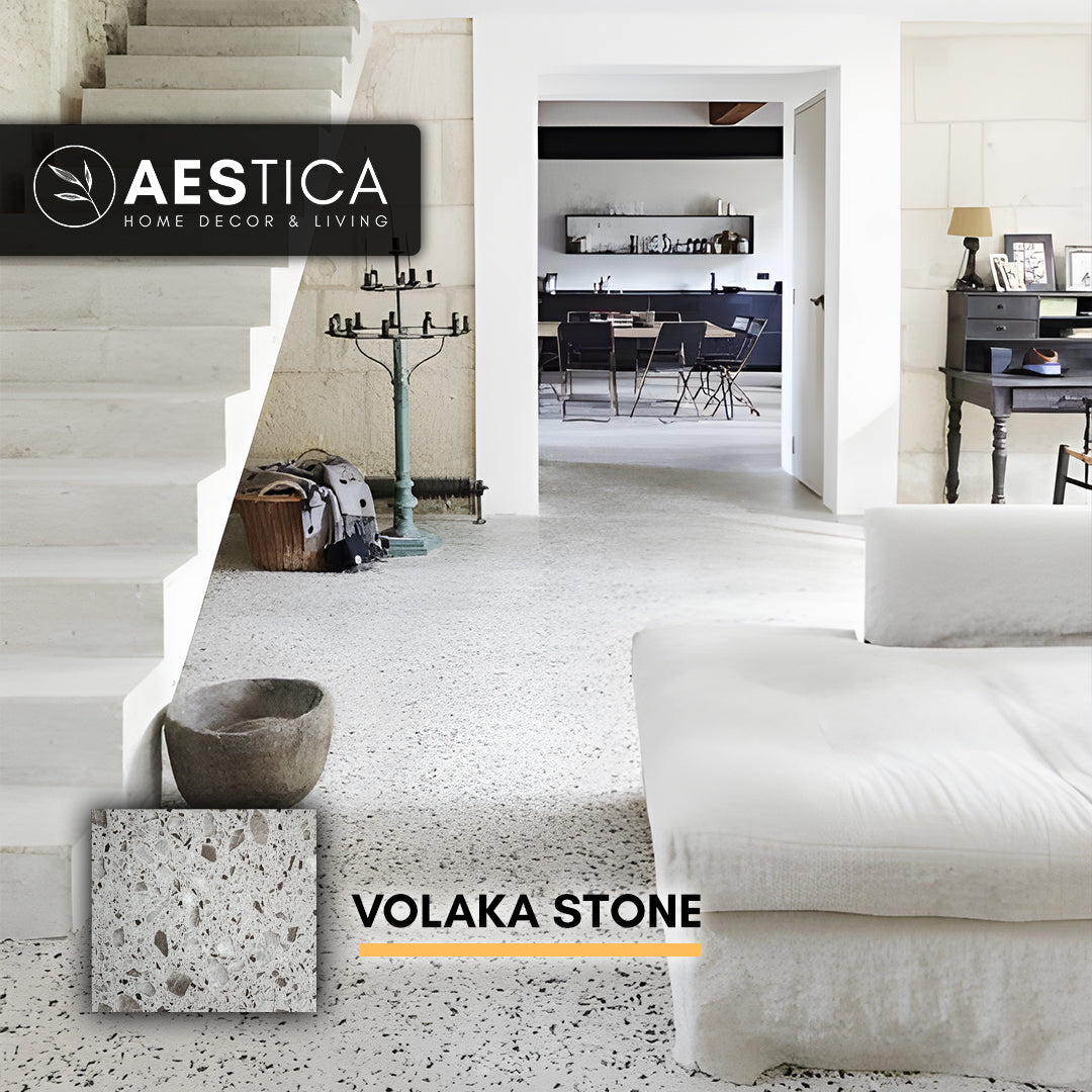 Lantai Vinyl Batu Granite Karpet Marmer Semen Plank Per BOX | AESTICA