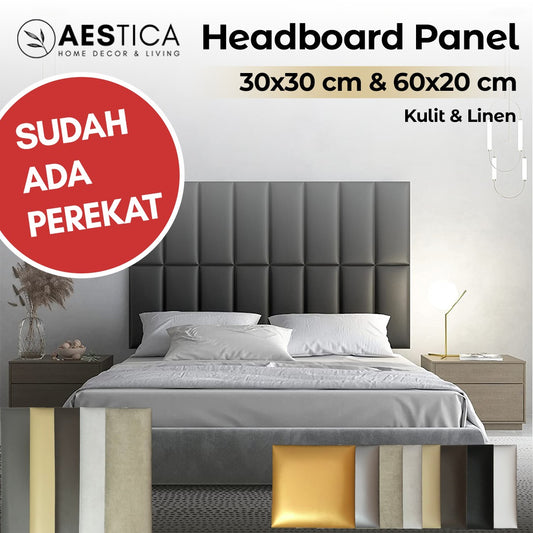 Headboard Panel/Sandaran Kasur Sticker 60x20 & 30x30cm | AESTICA