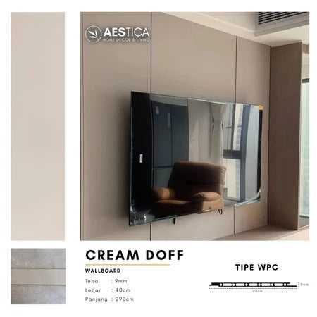 WPC Wall Board Papan Panel Dinding Kayu Marmer Granite 3M | AESTICA