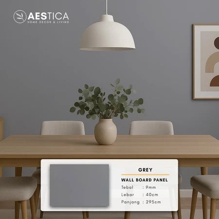 WPC Wall Board Papan Panel Dinding Kayu Marmer Granite 3M | AESTICA