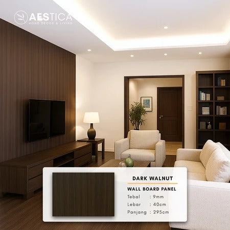 WPC Wall Board Papan Panel Dinding Kayu Marmer Granite 3M | AESTICA